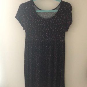 Short- Sleeved Floral Dress